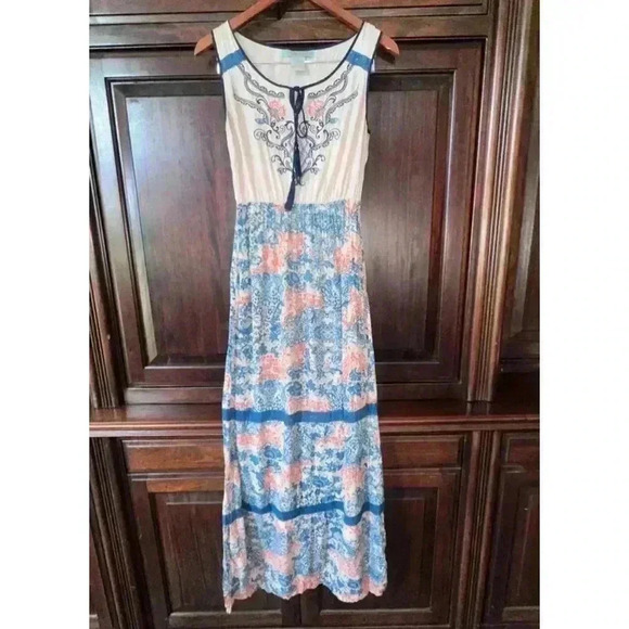 Women's Flying Tomato Maxi Dress Size S Blue White - Picture 1 of 10